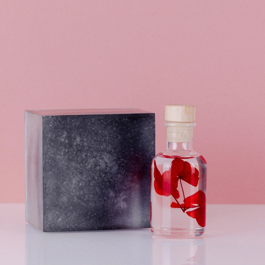 Hortensia Rouge passion – Fleur immergée